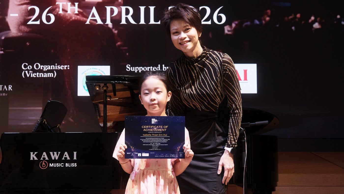 Prize winners on stage